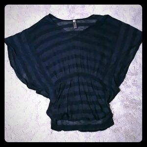 Blue and silver blouse from francesca s